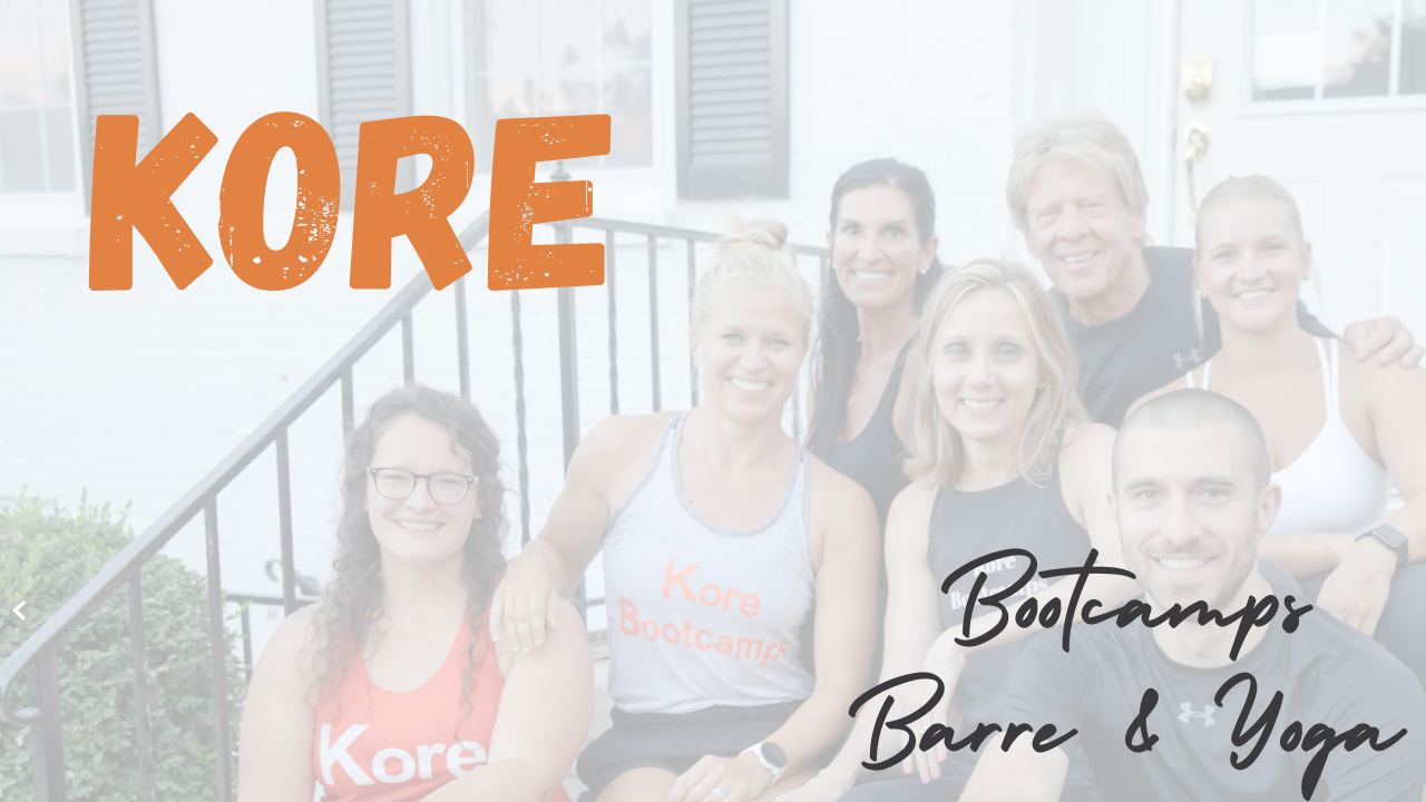 Kore Bootcamps & Kore Barre and Yoga – Feature Friday